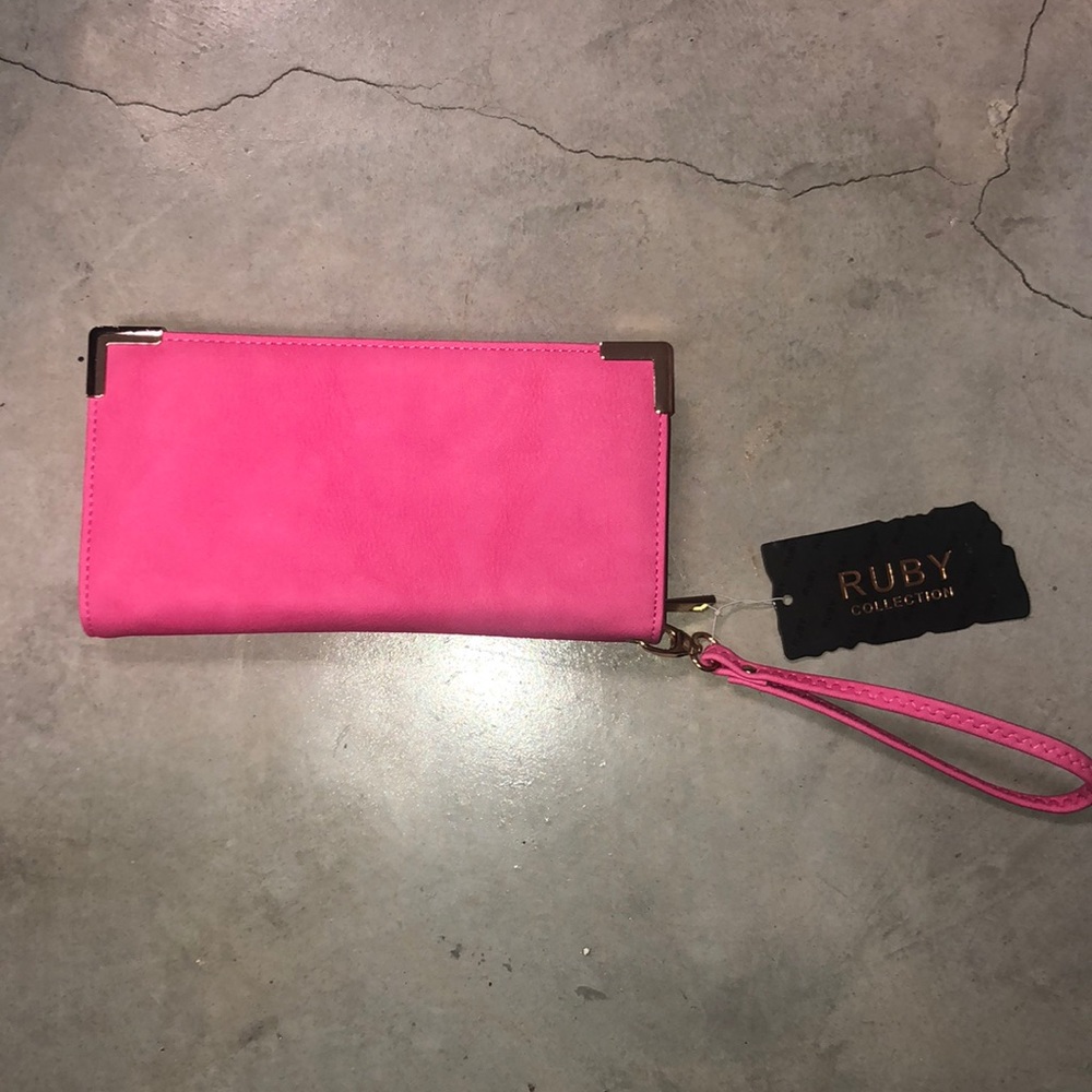 Hot pink wallet